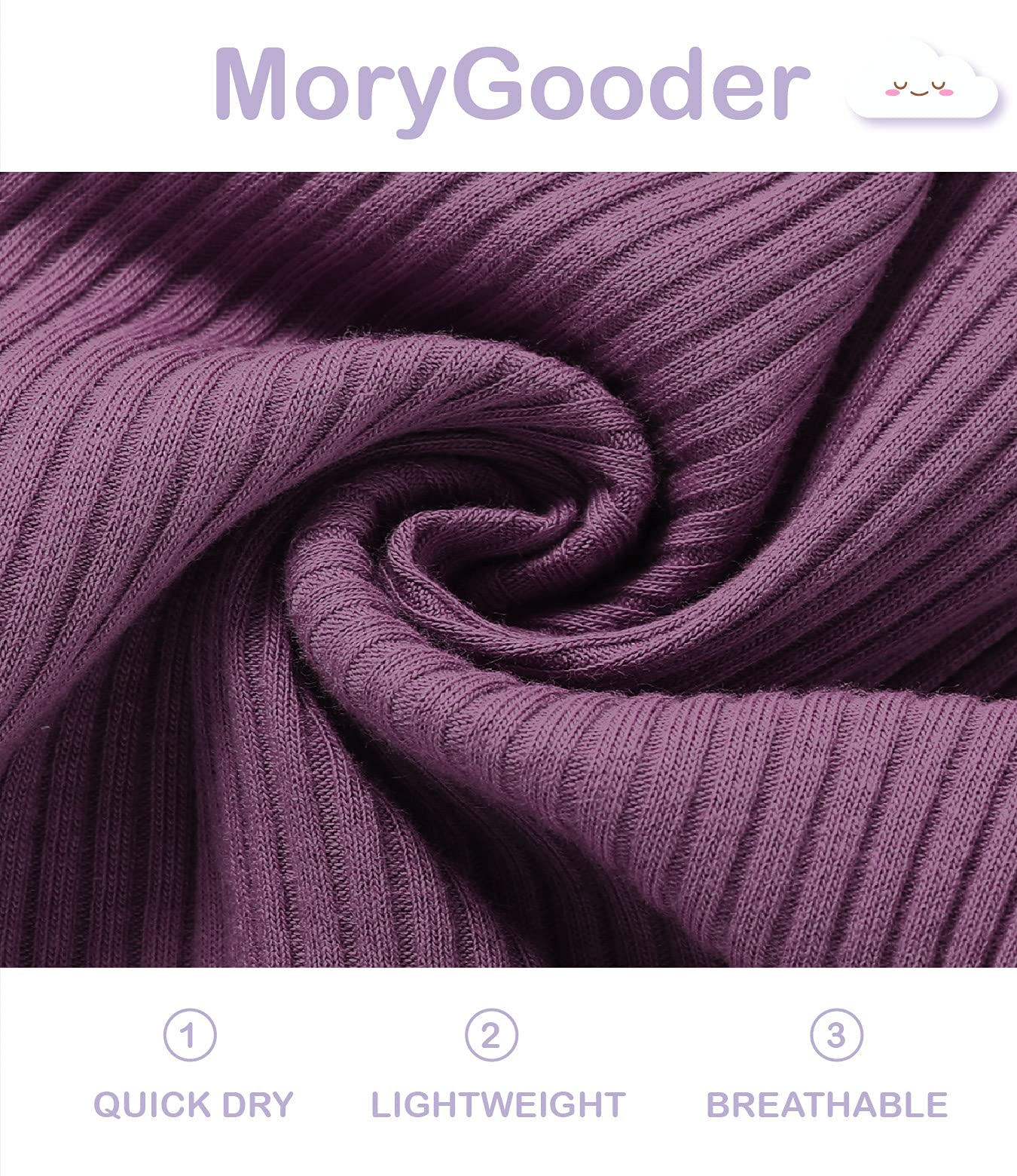 Morygooder Newborn Cotton Nightgowns Neutral Baby Knotted Sleeper Baby Coming Home Outfit (Purple, 0-6 Months)