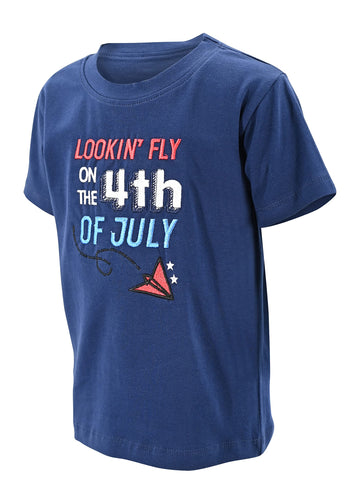 Unique Baby Boys 4Th Of July Shirt Kids Patriotic Shirt For Fourth Of July (12Y, Lookin Fly)