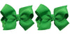 Zoonai 3 Inch Baby Girl Hair Bows Boutique Hair Clip Teens Toddlers Hairpin Headwear - Set Of 2 (Green)