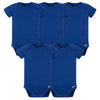 Gerber Baby 5 Pack Onesies Multi-Packs Bundle Interlock 180 Gsm, Blue, 12 Months