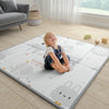 Zeebaba Baby Play Mat, 47'X47' Foldable & Reversable Play Mat, 0.4' Thick Waterproof Foam Play Mat, Unicorn Baby Mat, Foam Pl