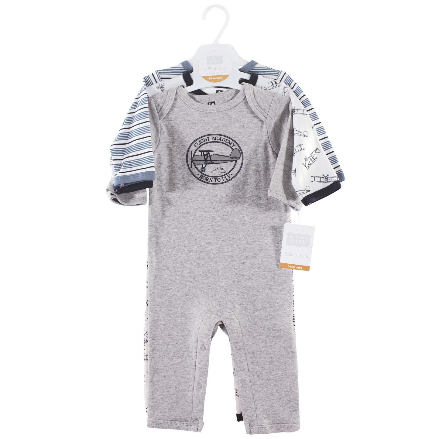 Hudson Baby Baby Girls Cotton Coverall, Aviation, 12-18 Months Us