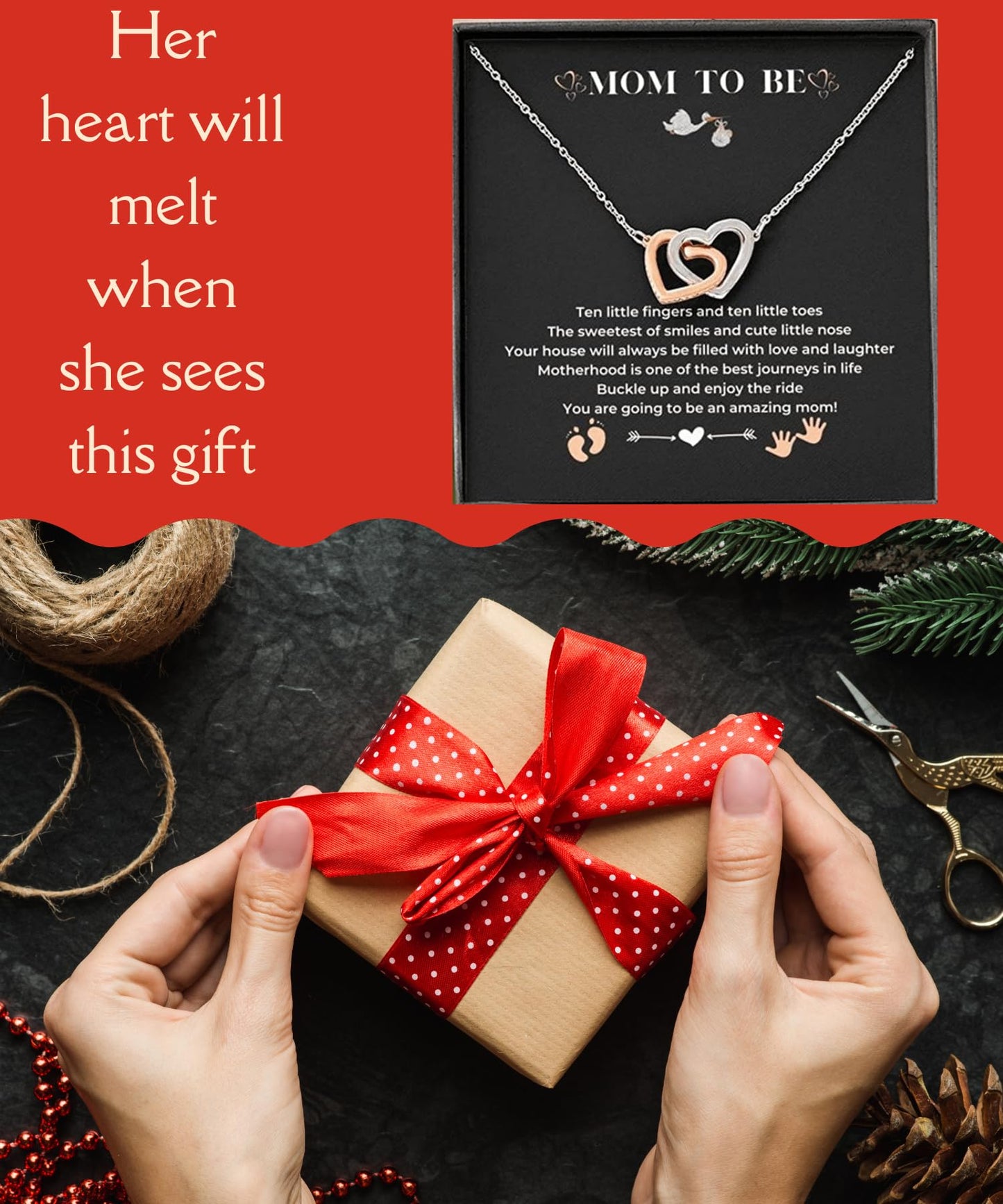 Mom To Be Gift - Sterling Silver Necklace Pregnancy Gifts For First Time Moms New Mom Gifts For Women Pregnant Mom Gifts First T