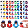 Gejoy 50 Pcs Mini Sailing Rubber Ducks Sailor Captain Figurines Bulk Small Assorted Ships Captain Rubber Ducks for Birthday Gift