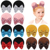 12Pcs Baby Girl Clips Mouse Ears Clips Bows With Sequin Polka Dot Bow Baby Hair Clips Bows For Girls