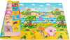 Baby Care Play Mat (Medium, Playful - Pinko & Friend) 73 X 49 Original One-Piece Reversible Rollable Waterproof Play Mat For Inf