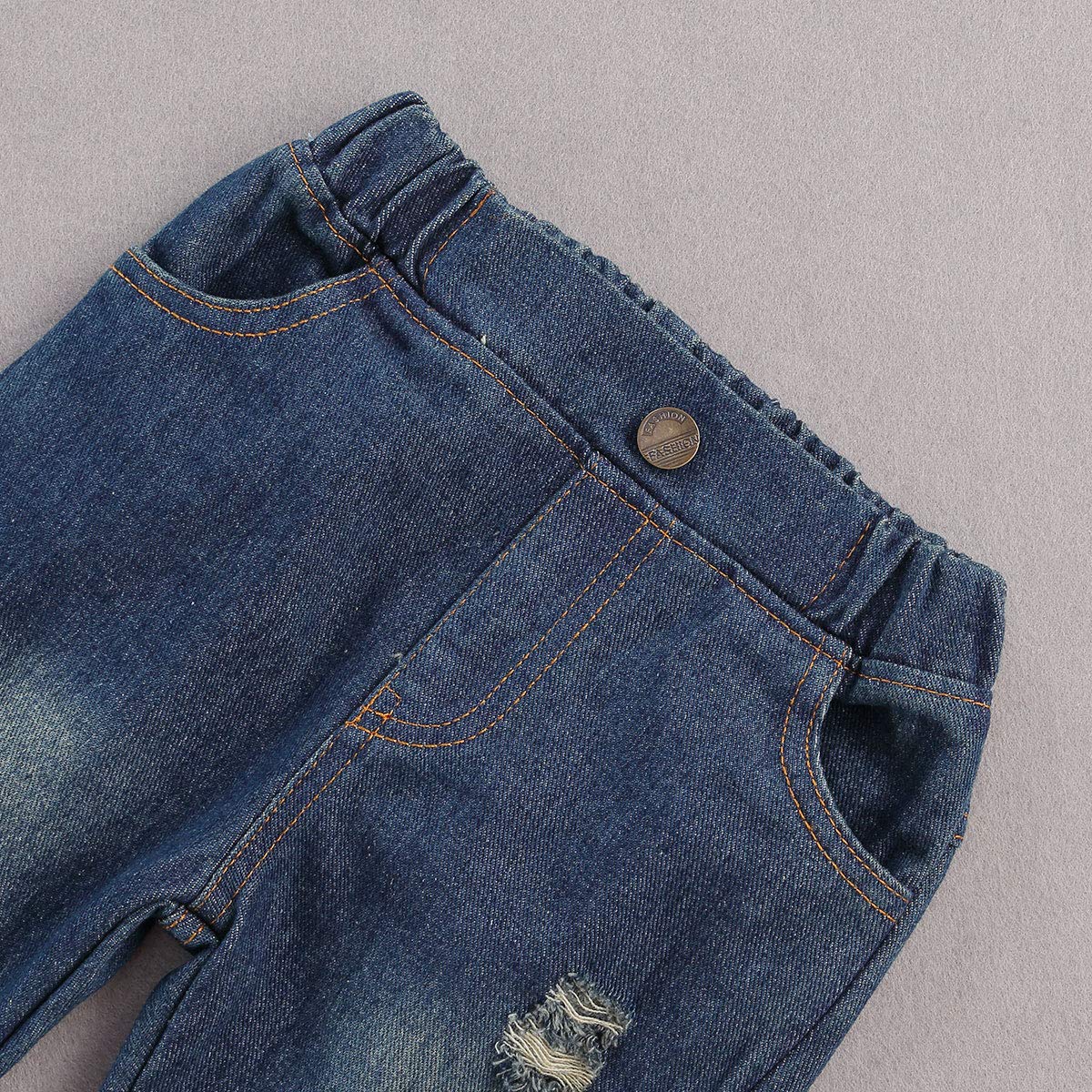 Fhutpw Toddler Baby Boy Outfits Hoodie Sweatshirts & Jeans Clothes Set Fall Winter 6 9 12 18 24 Months (A-Green, 12-18 Months)