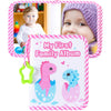Reallnaive Baby Photo Album Holds 17 4X6 Pictures My First Soft Cloth Family Photo Book With Name Tag Stickers Fabric Kid Memory