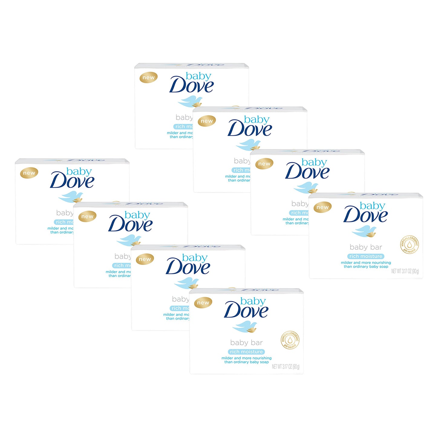 Baby Dove 8 Rich Moisture Piece Baby Bar, 3.17 Ounce