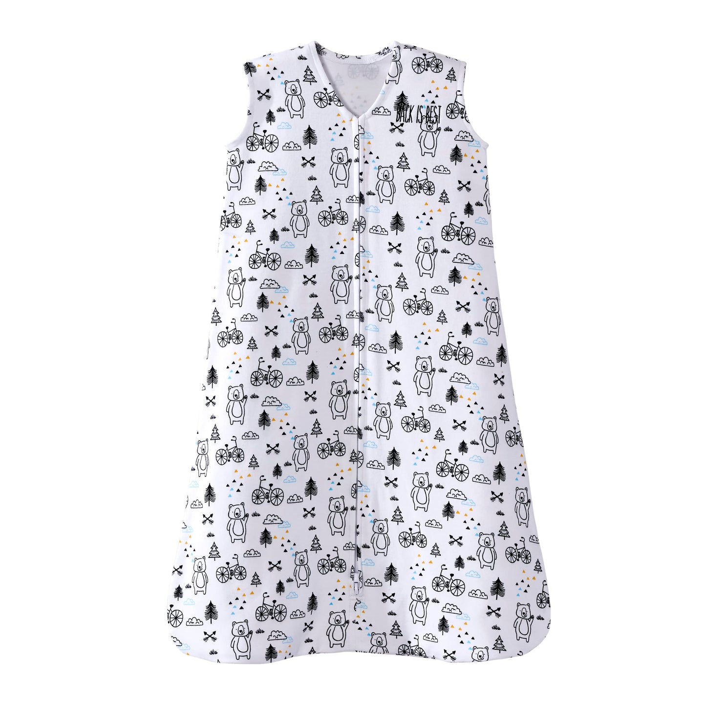 HALO SleepSack, 100% Cotton Wearable Blanket, Swaddle Transition Sleeping Bag, TOG 0.5, Huggy Bears, Small, 0-6 Months