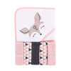 Luvable Friends Unisex Baby Hooded Towel With Five Washcloths, Deer, One Size