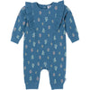 Gerber Baby Girls' Ruffle-Edge Romper, Garden Floral, 24 Months