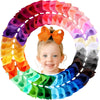 Oaoleer 40Pcs 6' Hair Bows Clips Grosgrain Ribbon Bows Hair Alligator Clips Hair Barrettes Hair Accessories For Baby Girls Infa