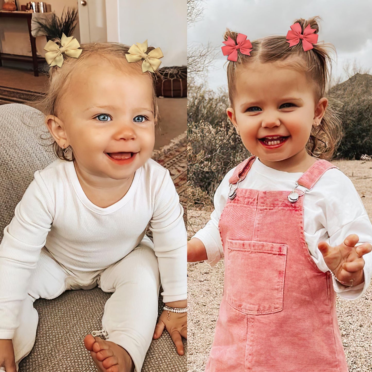 50Pcs 2 Inches Baby Girls Hair Bows Ties Mini Pinwheel Boutique Elastic Hair Rubber Ribbon Hair Band Accessories For Kids Toddle