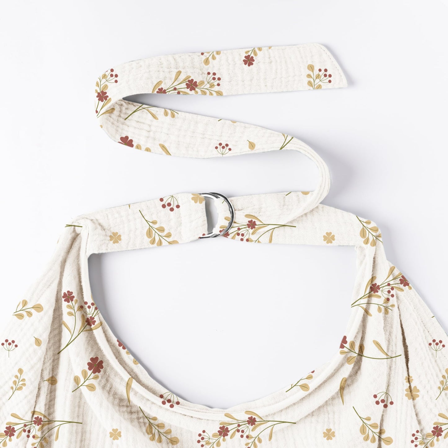 Konssy Muslin Nursing Cover For Baby Breastfeeding, Breathable 100% Cotton Breastfeeding Cover With Rigid Hoop For Mother Nursin