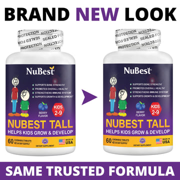 Nubest Tall Kids For Toddlers And Kids 2 To 9 - Helps Kids And Toddlers | Grow Taller, Height Growth, Immunity And Bone Strength