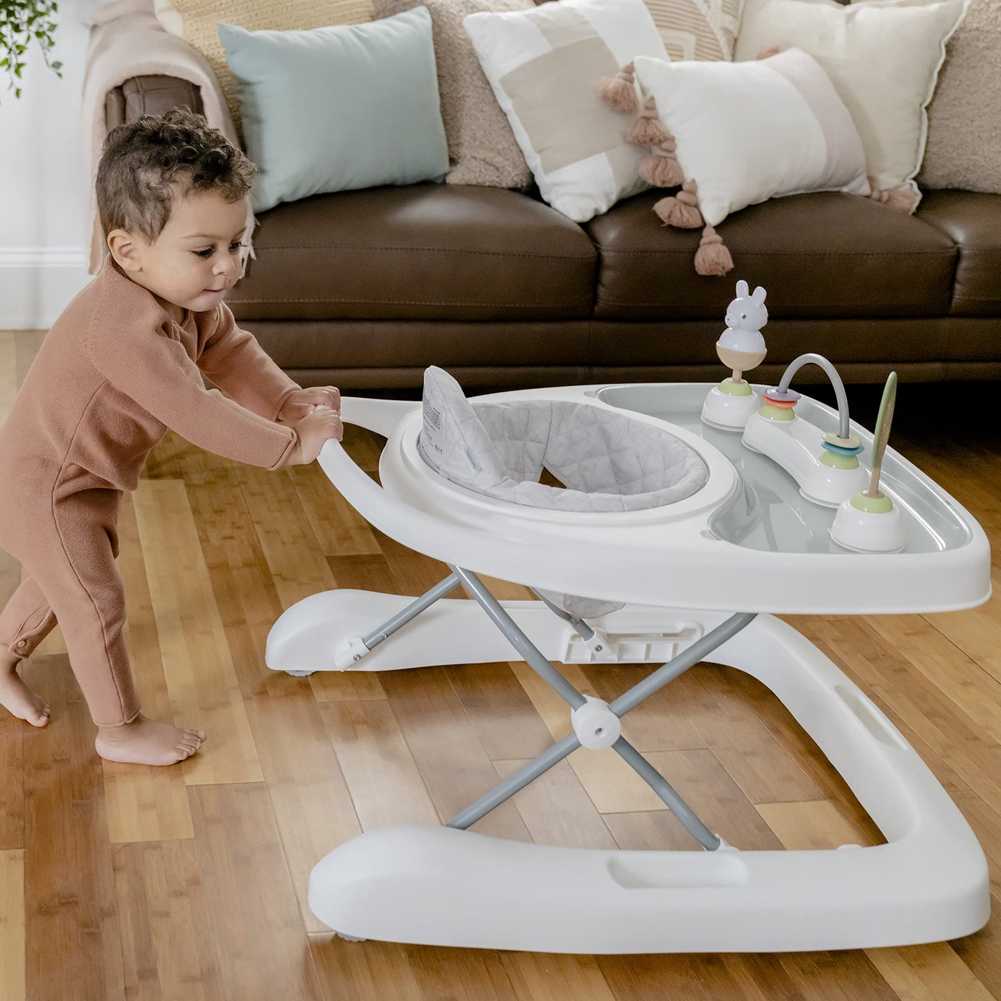 Ingenuity Step & Sprout 3-In-1 Foldable Baby Activity Walker With Removable Toys Ages 6 Months +, First Forest