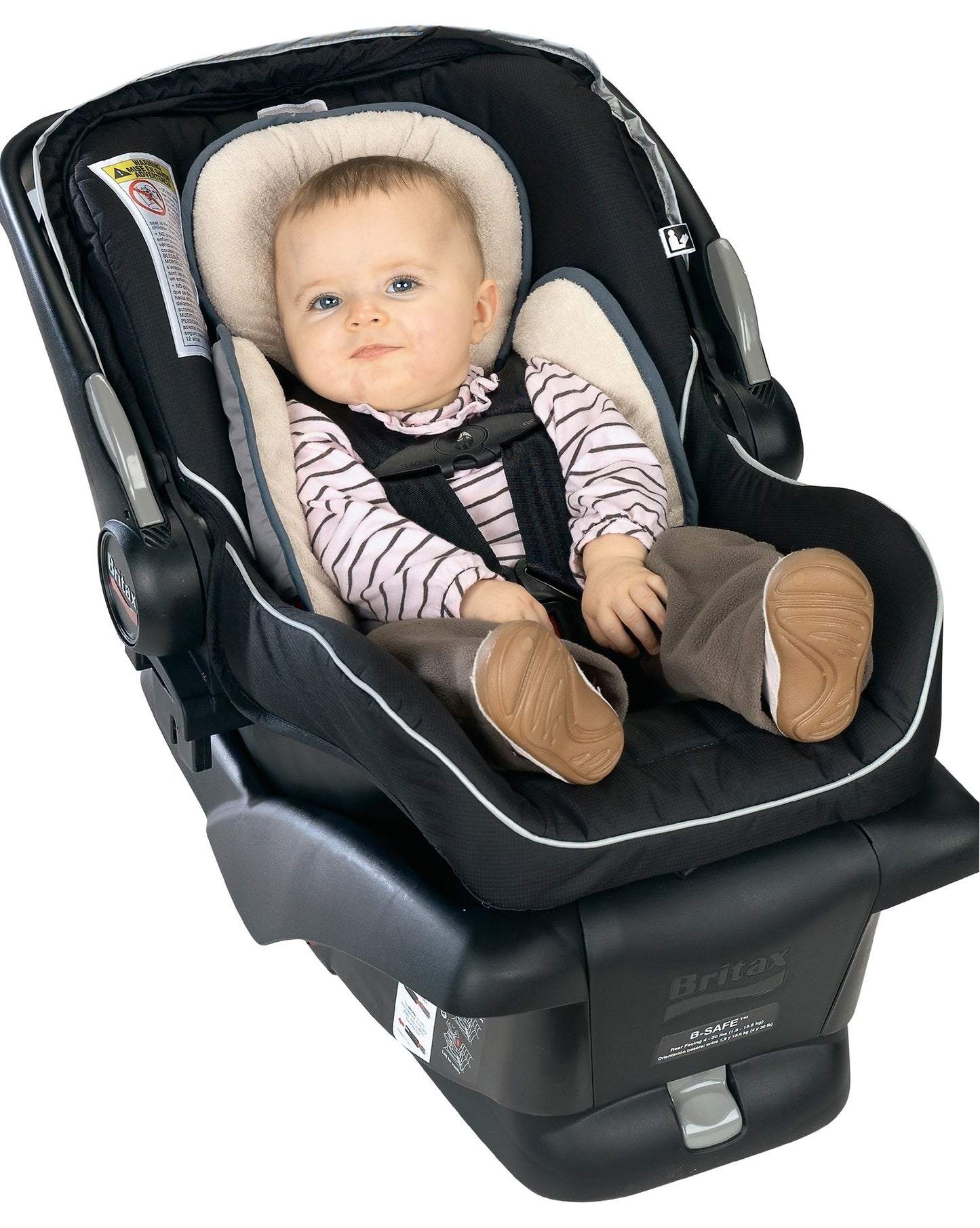Britax Adjustable Head And Body Support Pillow For Car Seats And Strollers | Crash Tested + Reversible Fleece And Moisture Wicki