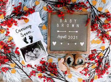 Ink Trendz Coming Soon... Baby Feet Pregnancy Announcement Baby Bodysuit (White, Newborn)