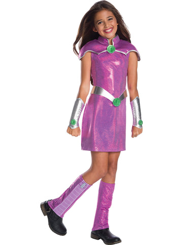 Rubie'S Girl'S Dc Superhero Deluxe Starfire Costume, Medium