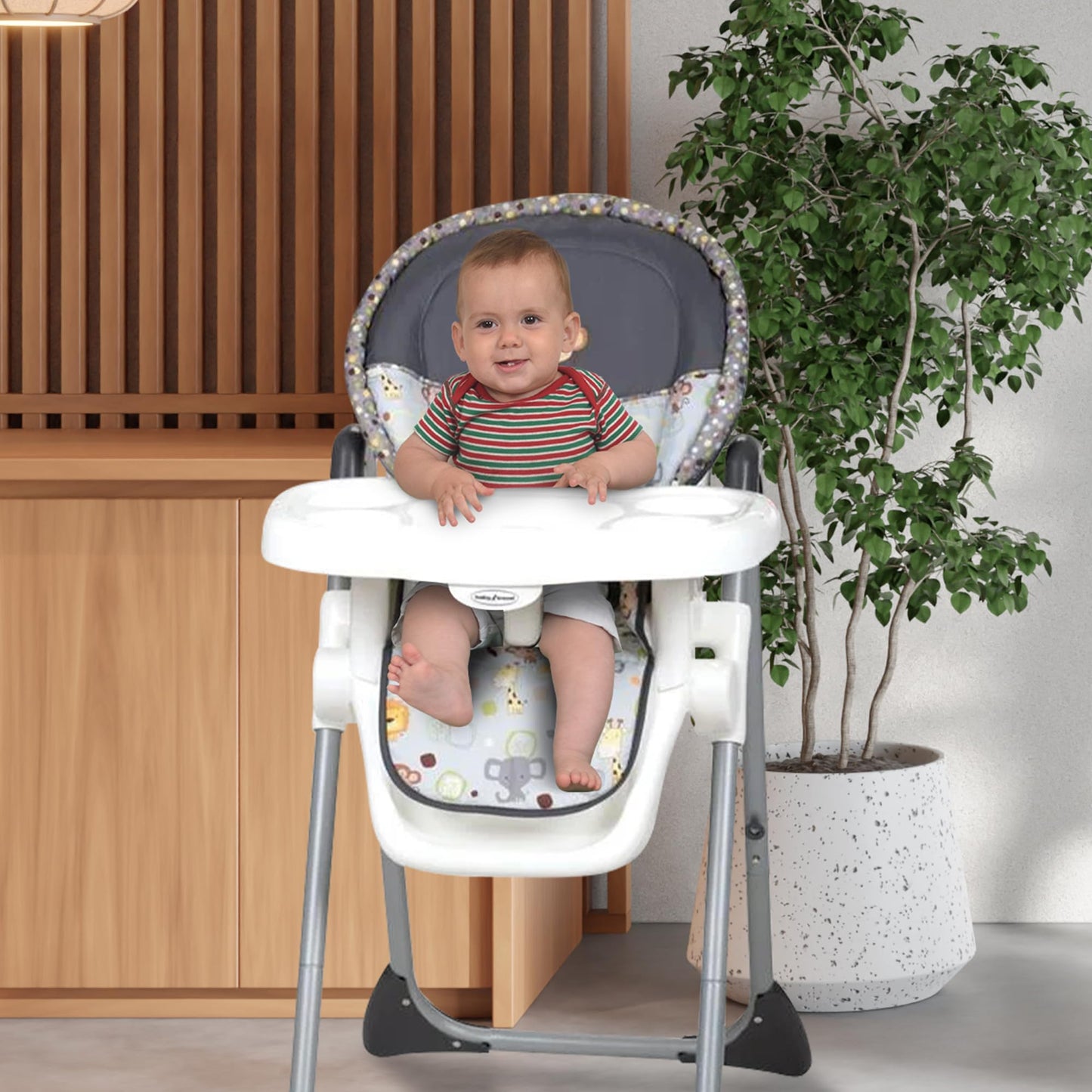 Baby Trend Sit-Right High Chair, Bobble Heads