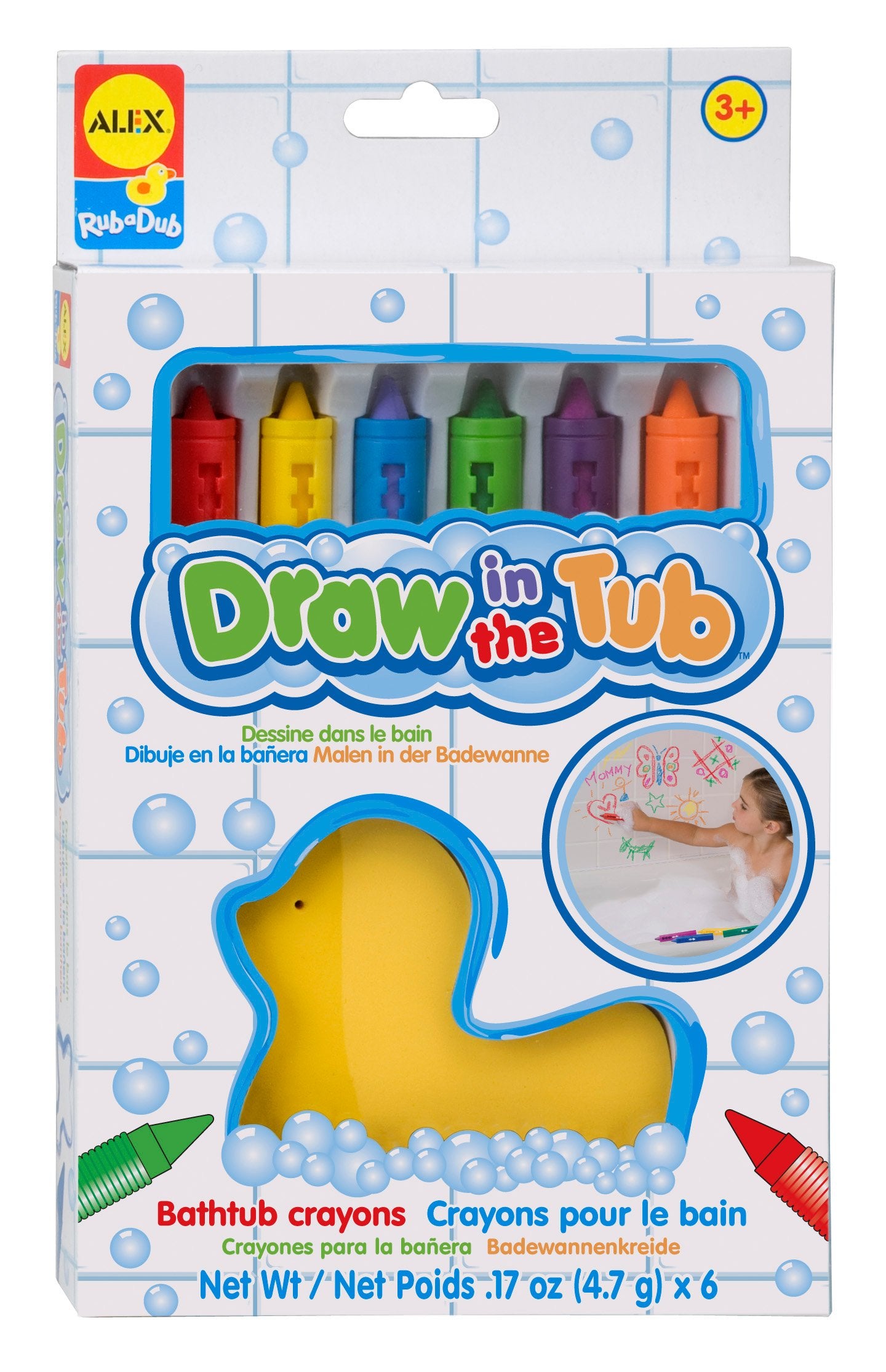 Alex Rub a Dub Draw in the Tub Bath Crayons Kids Bath Crayons