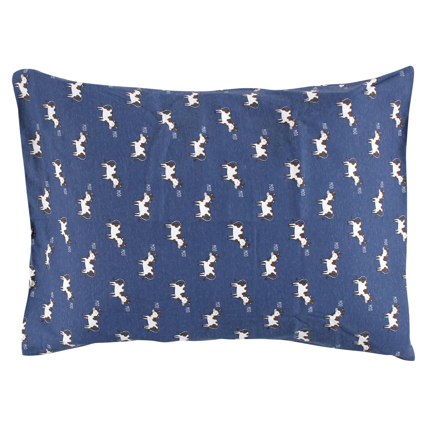 Hudson Baby Unisex Baby And Toddler Cotton Toddler Pillow Case, Tractor And Cow, One Size