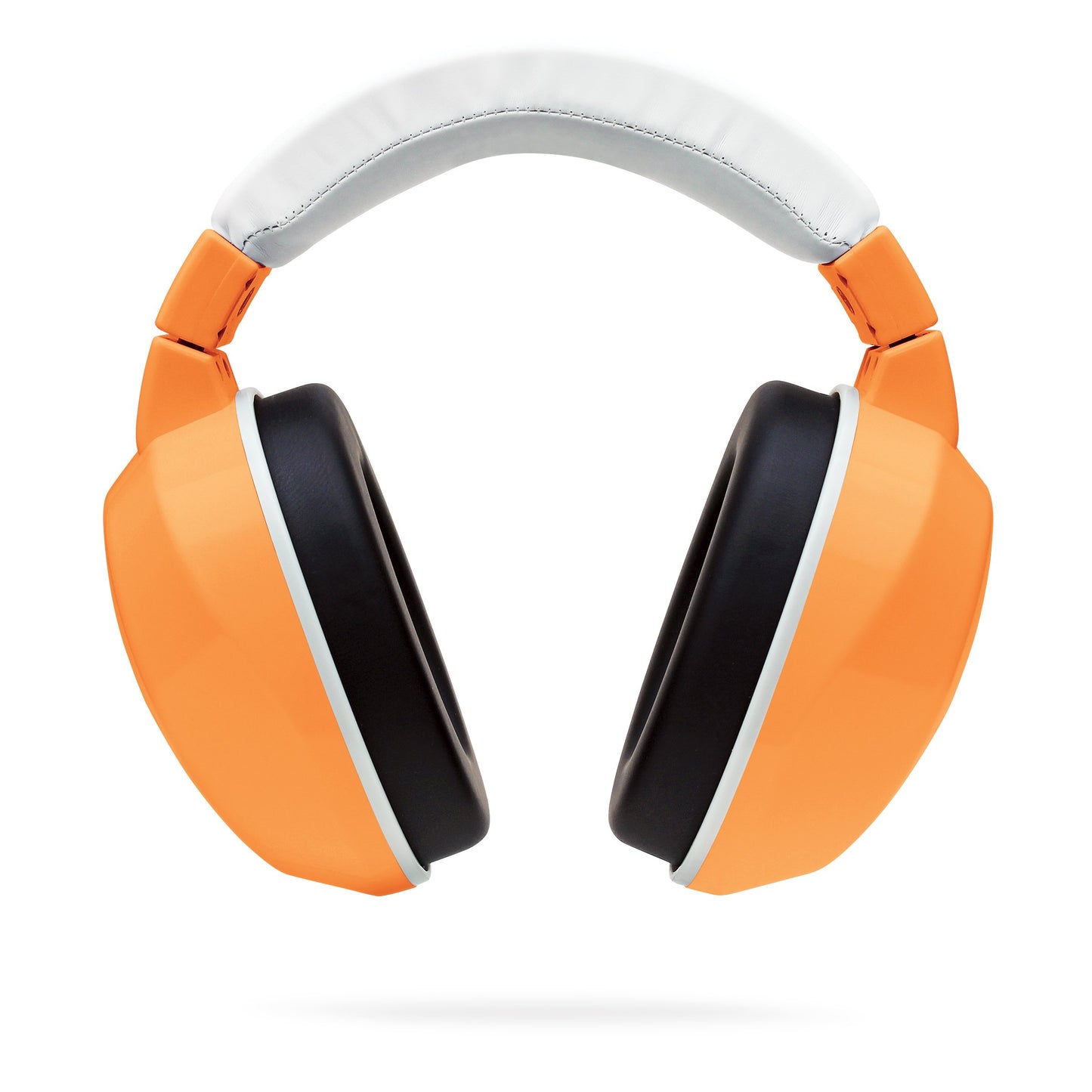Lucid Audio Hearmuffs Kids Hearing Protection Orange/White (Over-The-Ear Sound Protection Ear Muffs Ages 5+)