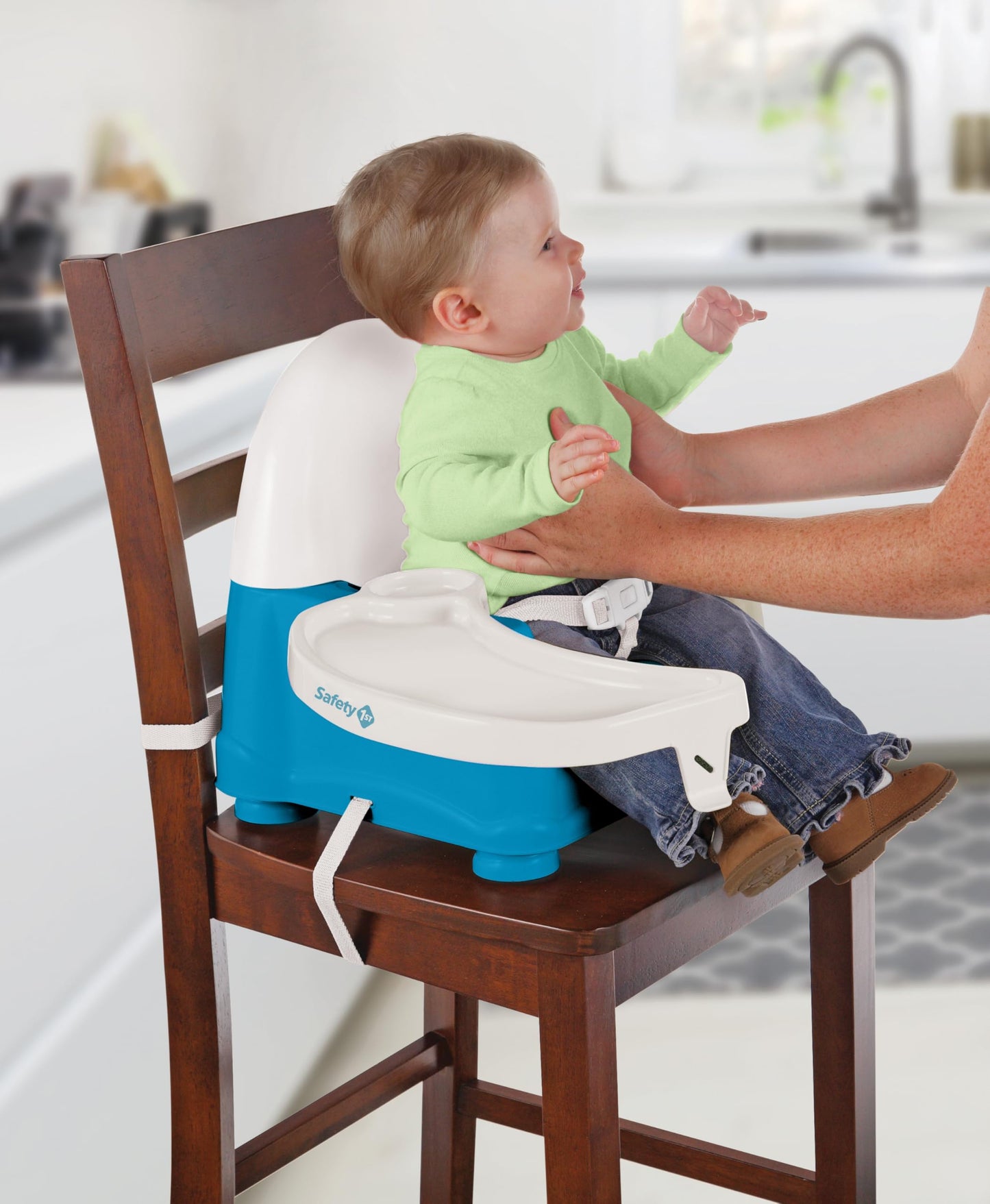 Safety 1St Easy Care Swing Tray Feeding Booster, Atlantis