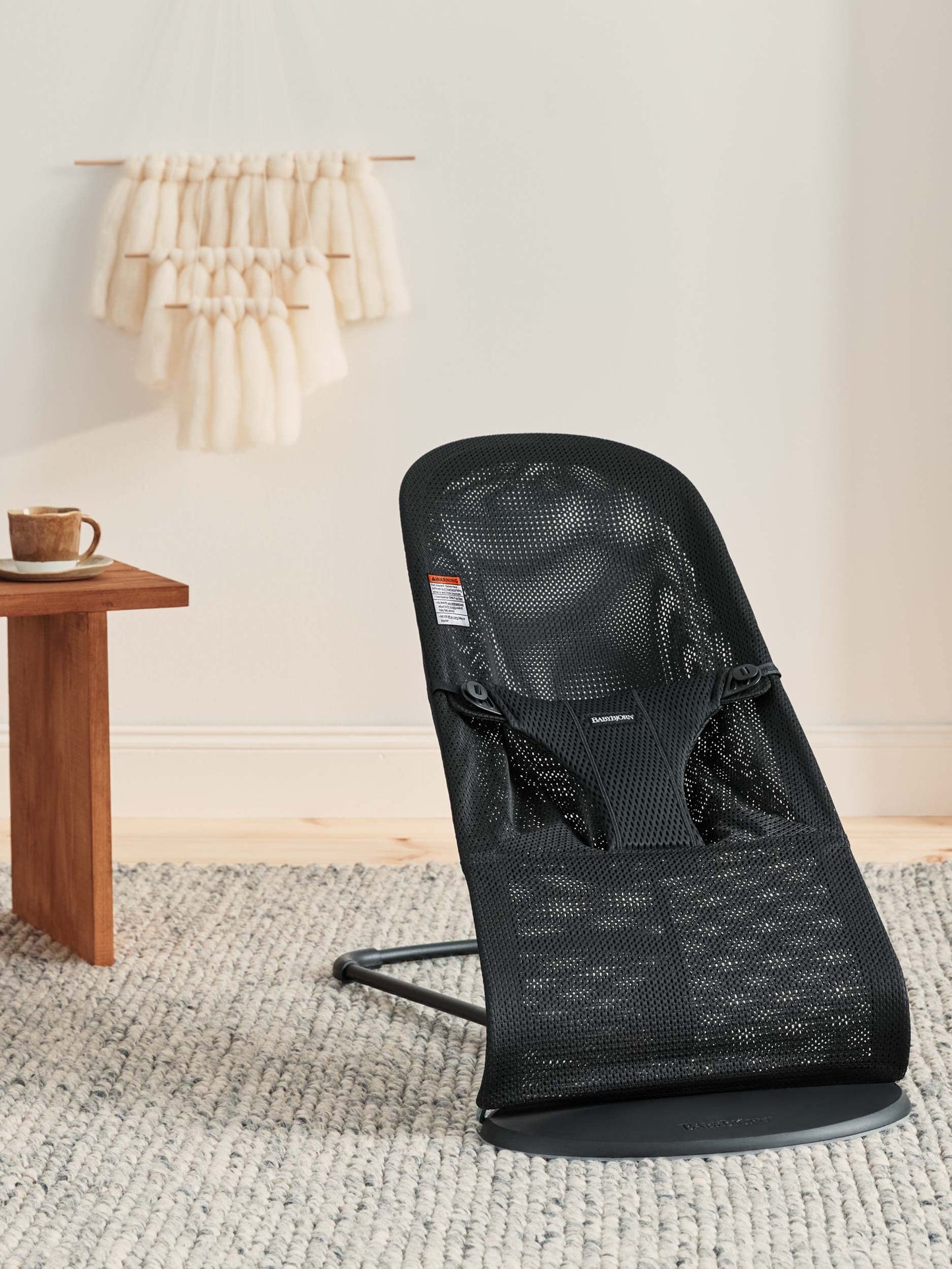 Babybjrn Bouncer Bliss, Black Frame, Mesh, Black (006225Us)