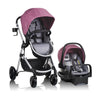 Evenflo Pivot Modular Travel System With Litemax Infant Car Seat (Dusty Rose)