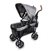 Summer Infant 3Dlite Wagon Convenience Lightweight Stroller for Infants, Accommodates up to 50 Pounds and Holds 2 Children, Blac