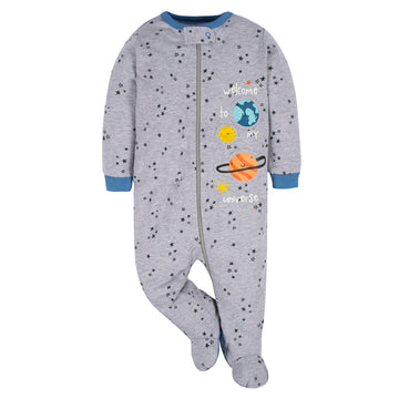 Gerber Baby Boy'S 4 Pack Sleep 'N Play Footie, Space, Newborn