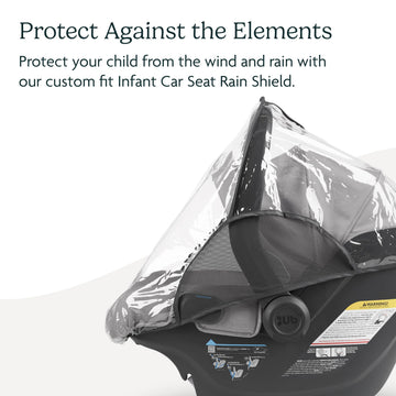 UPPAbaby Rain Shield for Mesa and Aria Infant Car Seat Carriers - Waterproof and Windproof Coverage - Ventilated Design - Quick