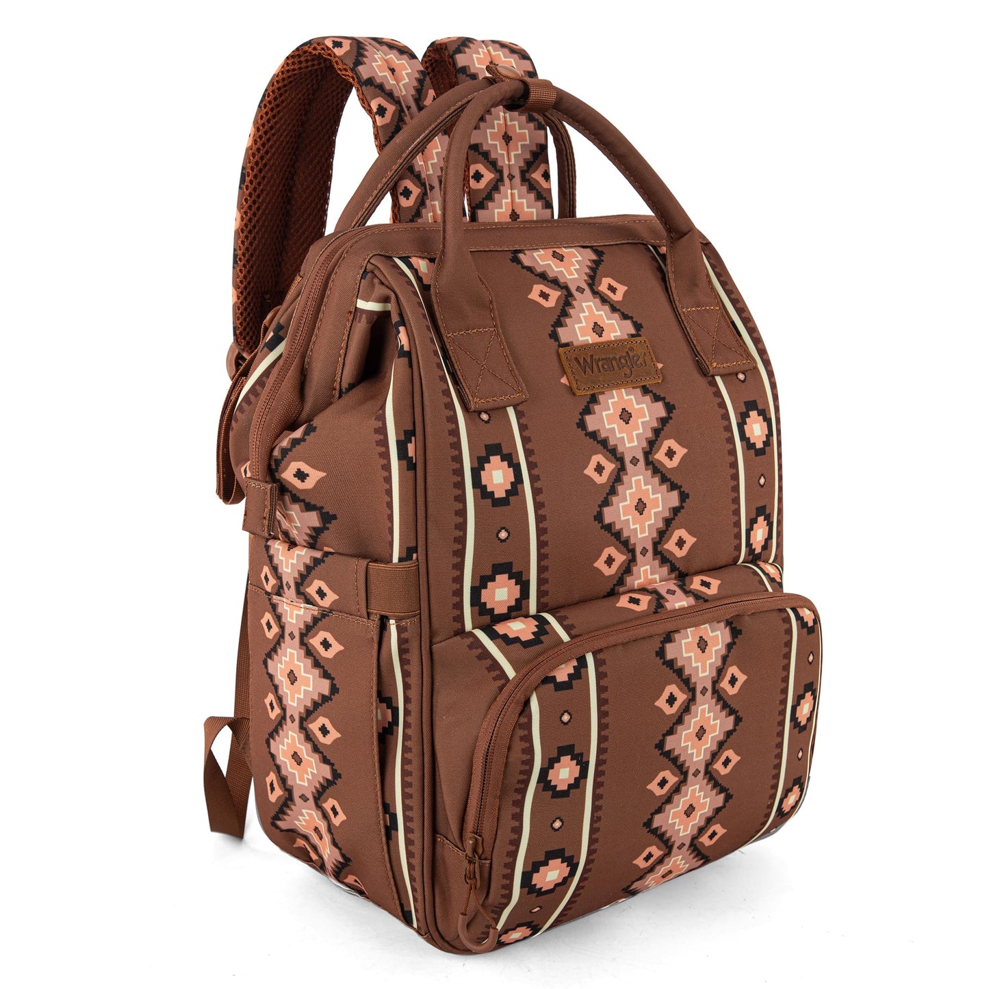 Montana West Wrangler Callie Diaper Bag Backpack with Stroller Straps Multifunction Baby Travel Bag WG2204-9110CM