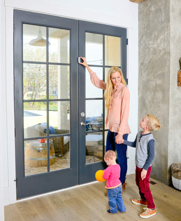 Cardinal Gates Door Guardian Home Security Door Reinforcement Lock For Inward Swinging Doors - Child Proof Lock Front Door - Ext