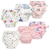 Moomoo Baby 6 Packs Cotton Training Pants Reusable Toddler Potty Training Underwear For Boy And Girl Mermaid-6T Pink