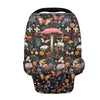 LedBack Butterfly Mushroom Stretchy Car Seat Cover for Babies,Nursing Cover Breastfeeding Cover,Soft Breathable Baby Carseat Can