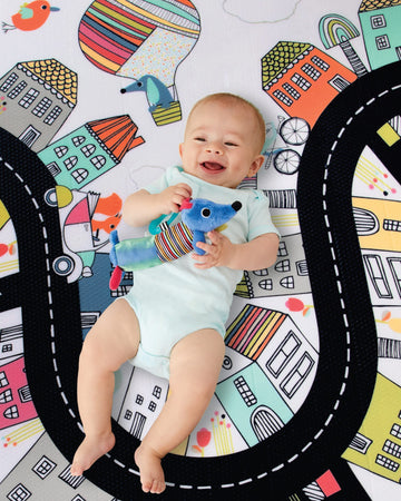 Skip Hop Baby Play Mat, Reversible Foam Floor Mat, 86' X 52', Vibrant Village