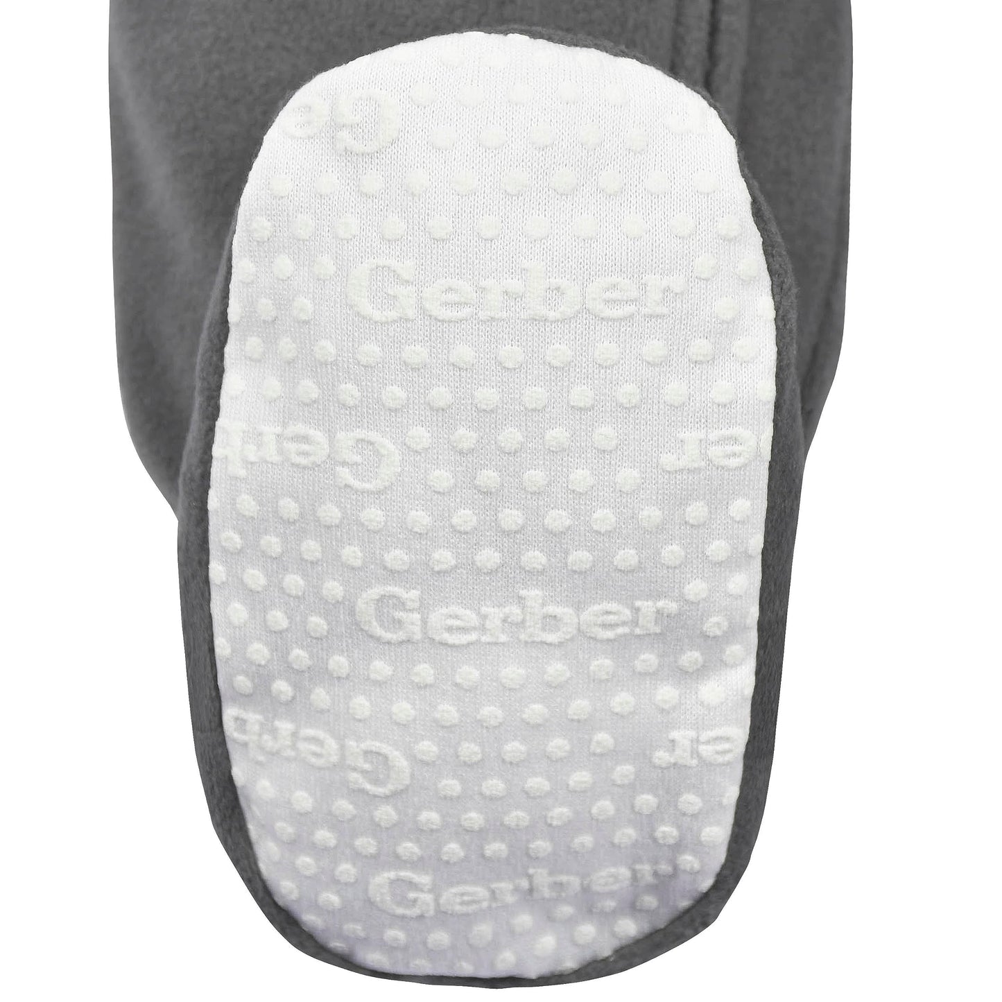 Gerber Baby Girls Flame Resistant Fleece Footed Pajamas 2-Pack, Purple Flower Toss, 0-3 Months