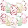 Hudson Baby Unisex Baby Waterproof Polyester Bibs, Cute Fruit, Feeder