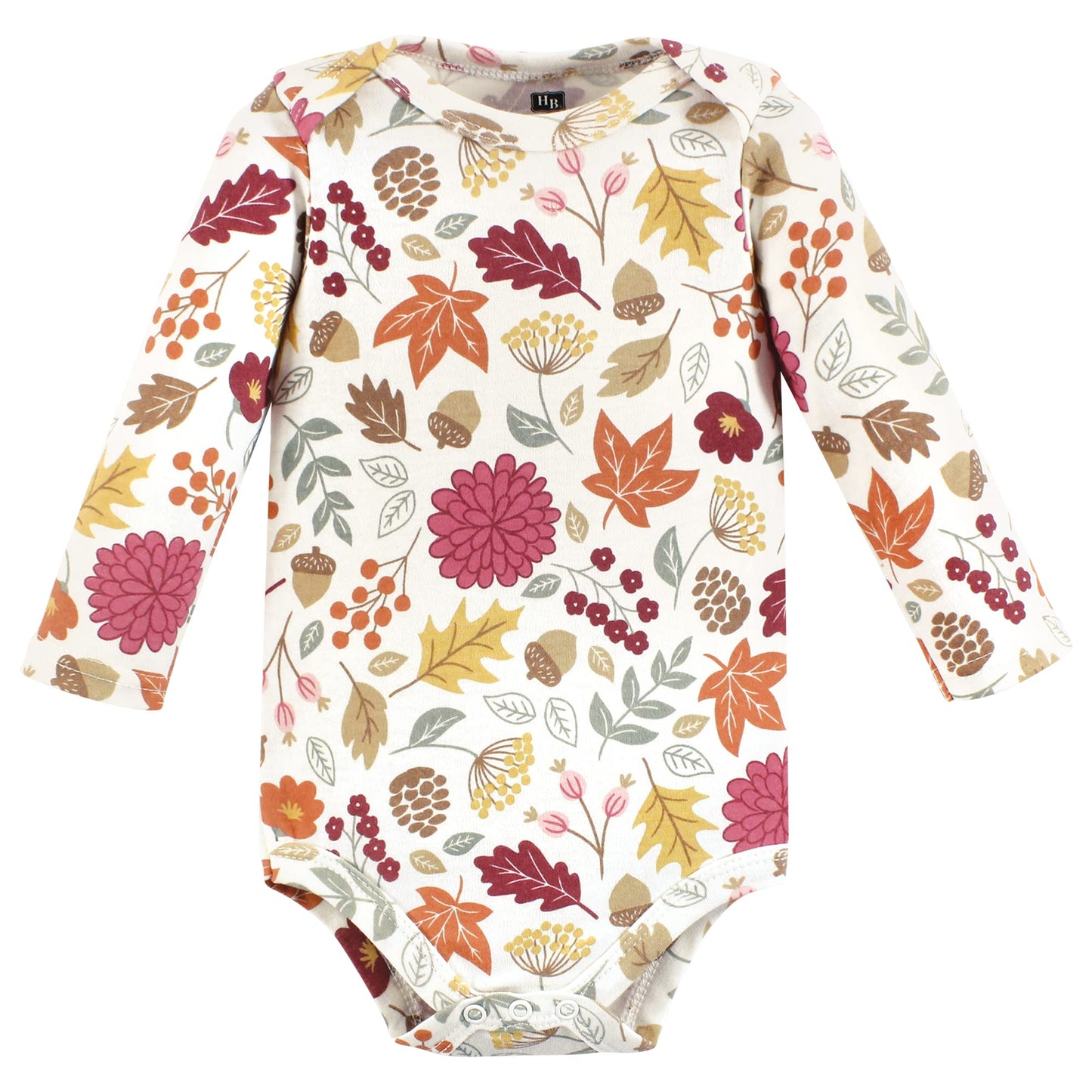 Hudson Baby Unisex Baby Cotton Long-Sleeve Bodysuits, Fall Squirrel 3-Pack, 3-6 Months
