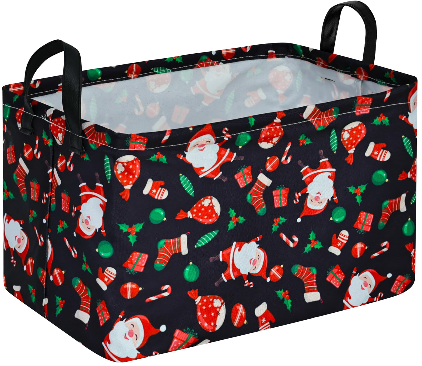 DUYIY Christmas Gift Storage Basket Shelf Storage Basket Organizer Box Clothes Laundry Hamper Toys Nursery Basket Baby Laundry B