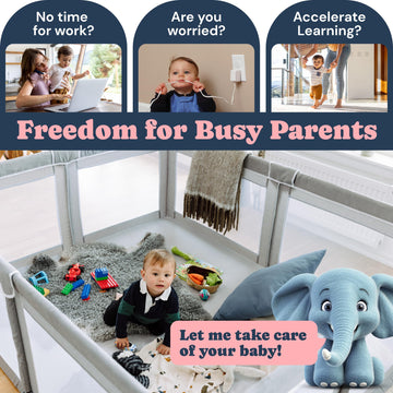 Todale Baby Playpen 70 59 - Baby Play Yard With Tear-Resistant Material, Anti-Slip Suckers, Breathable Mesh, Gate - Kids B