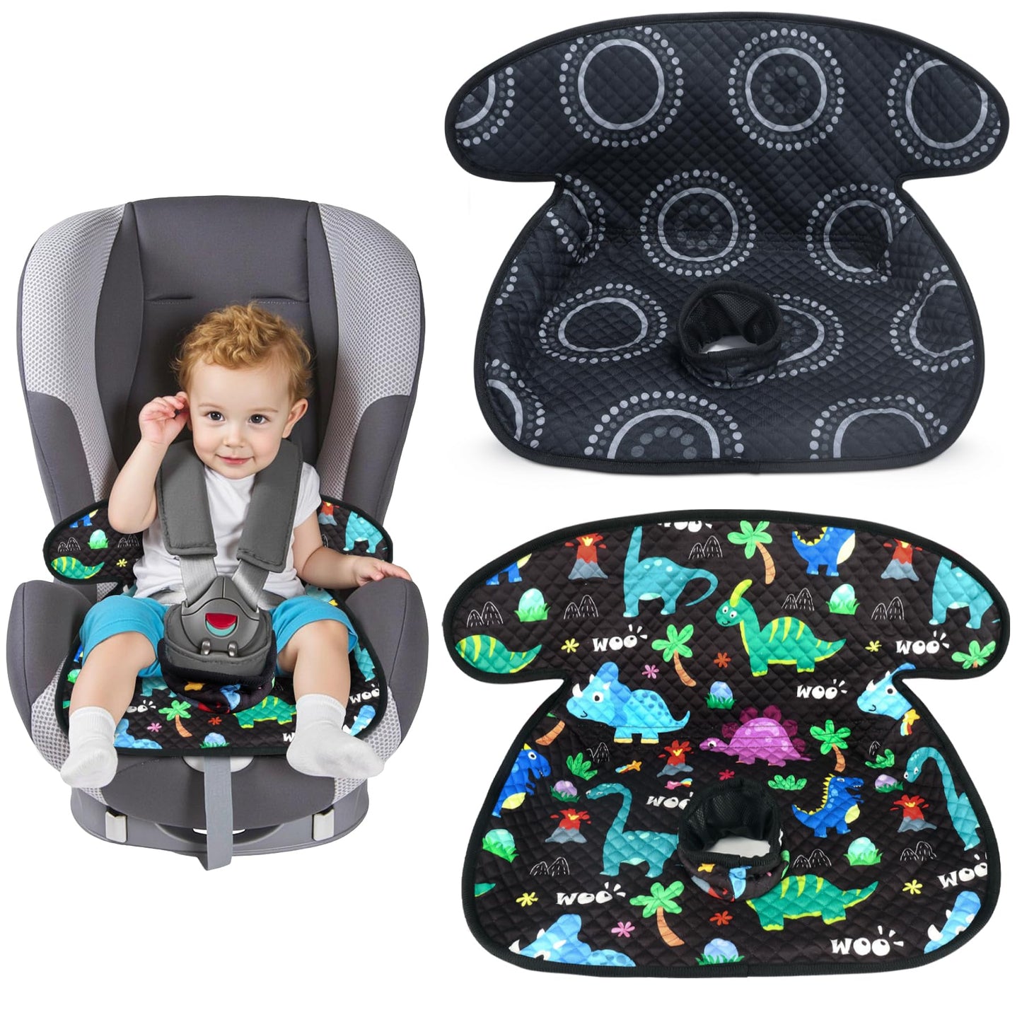 LITTOBEBE 2 Pack Car Seat Protector for Potty Training, Waterproof Piddle Pad with 360 Leak-Proof & Non-Slip Backing, Portable L