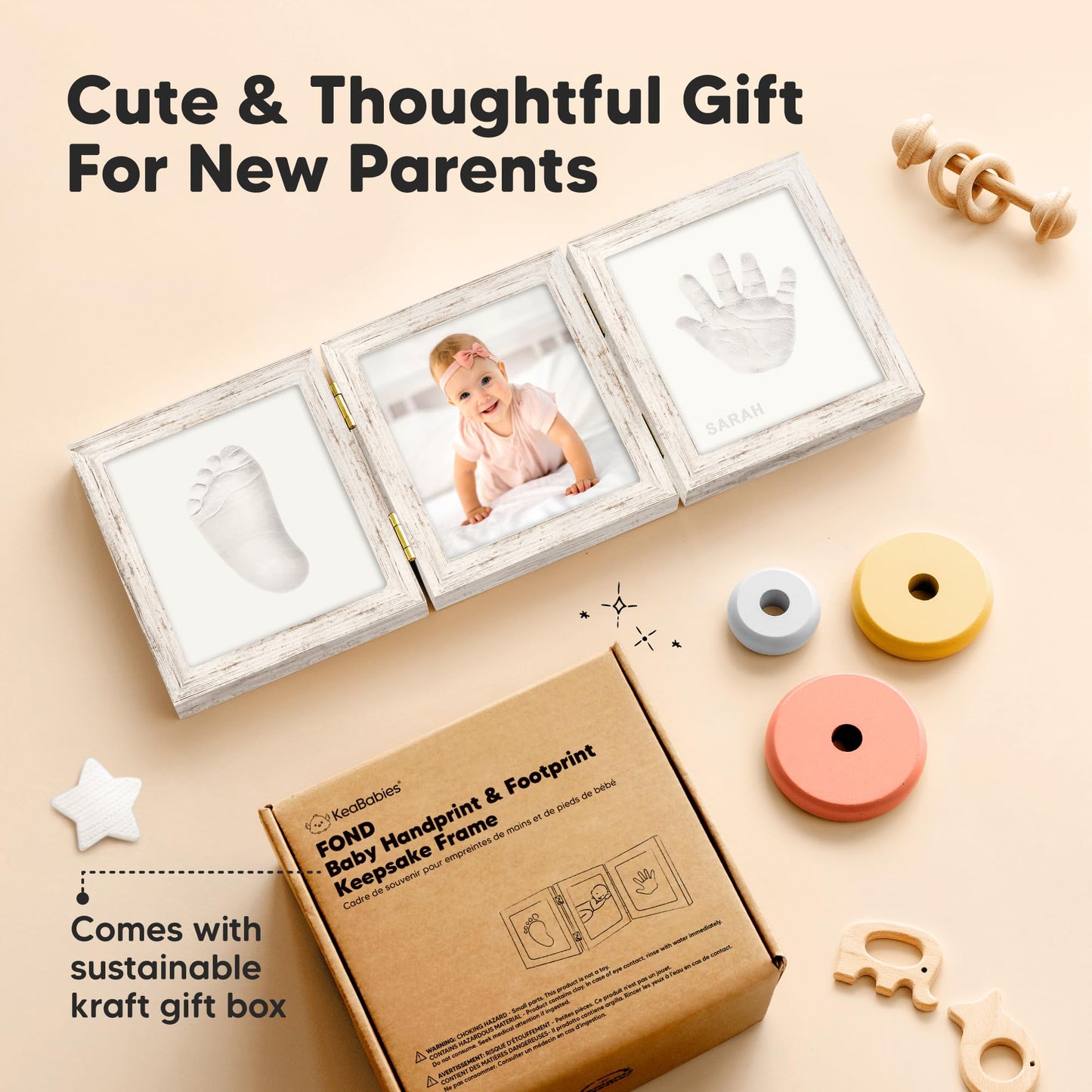 Baby Shower Gifts For Boys, Girls - Baby Hand And Footprint Kit, Foot Print Kit For Baby,Newborn Keepsake Footprint Kit,Nursery