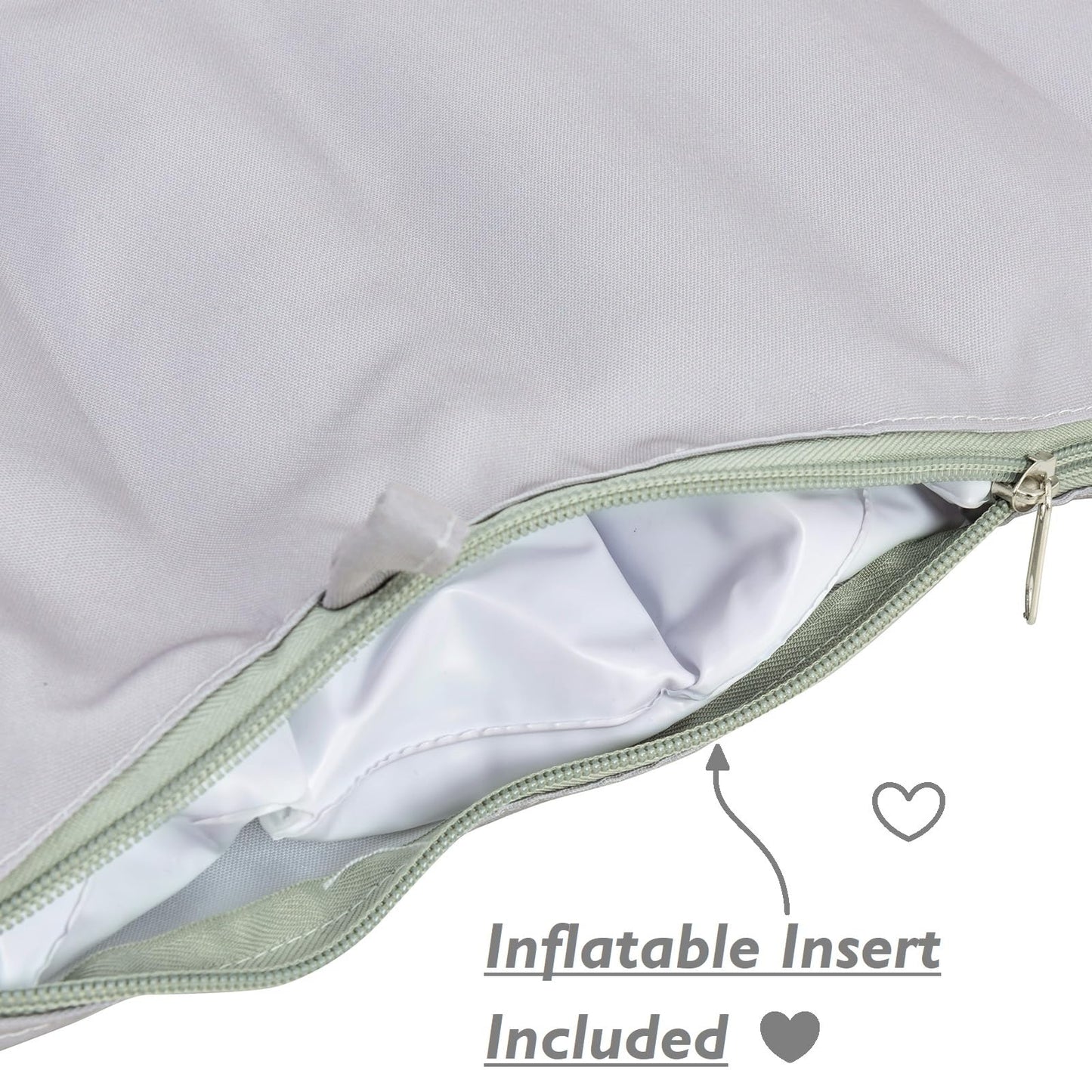 Dadouman Inflatable Supporting Cushion For Ikea High Chair, Baby High Chair Cover With Inflatable Cushion Insert (Gray Bunny)