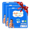 Oyo Baby Pant Style Baby Diapers, Pack Of 3 Small (S), 54Count, For Babies 48Kg, With Aloe Vera Lotion For Rash Protection &