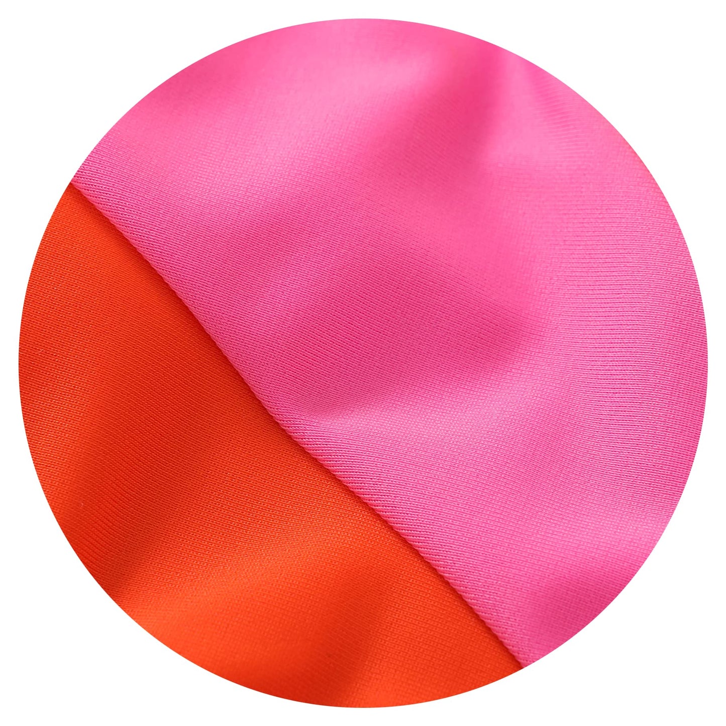 Younger Tree Toddler Girls Two Pieces Swimsuit Color Block Stripe Swimwear Summer Beach Bathing Suit (Orange 5-6T)