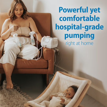 Dr. Brown'S Customflow Hospital Strength Double Electric Breast Pump With Adjustable Settings, Includes Breast Milk Collection B